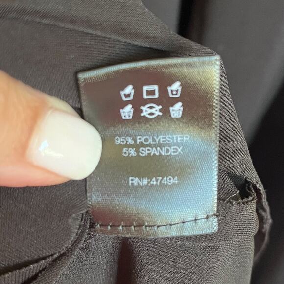 Norma Kamali Maxi Turtleneck Dress Gown Size S Black Stretch Minimalist Luxury - Picture 13 of 13